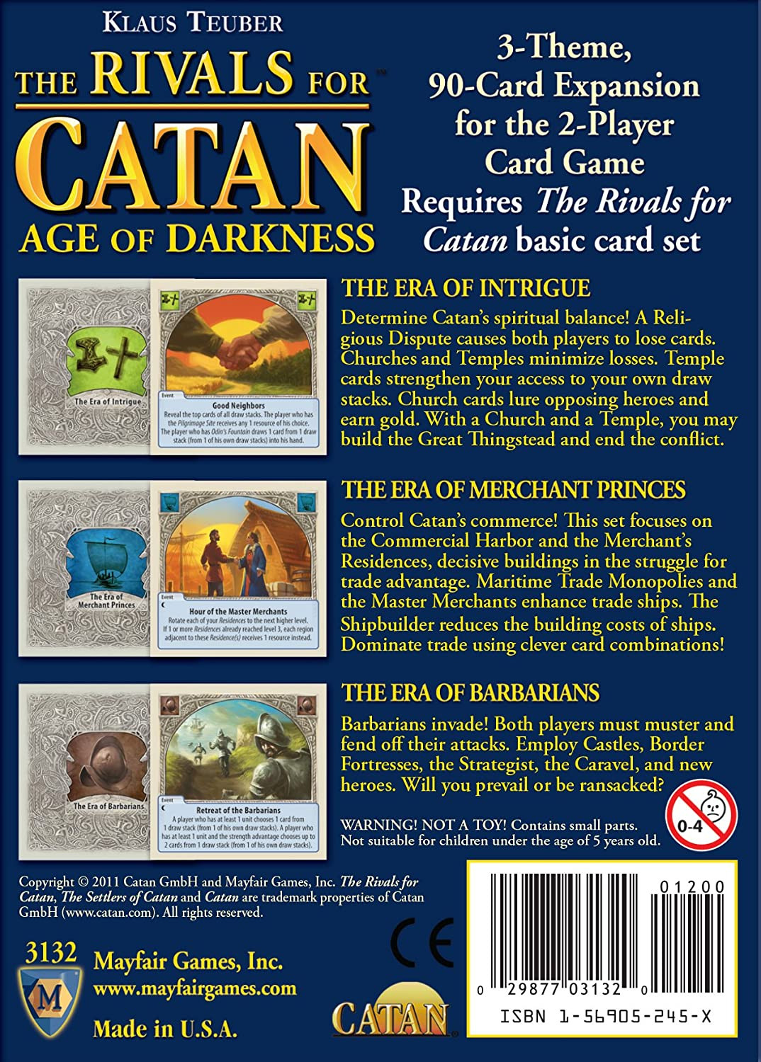 Rivals for Catan : Age of Darkness Expansion